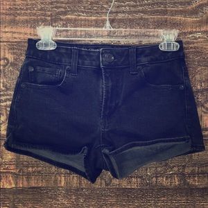 American Eagle black denim shorts.